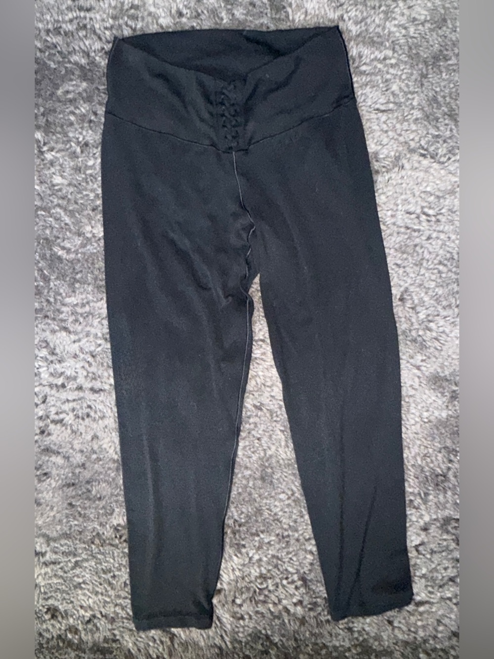 Women's High-Waist Black Stretch Leggings